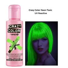 Crazy Colors In Toxic Uv Crazy Colour Green Hair Hair Color