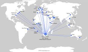 Compare flight prices across 1000s of airlines & travel sites. International Flights Route Map Schedules And Airline Contacts Or Tambo Airport