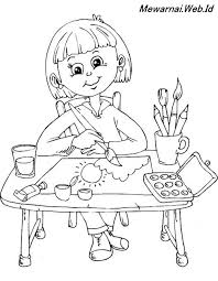 Yuk, dukung hobi mewarnai pada anak dengan memberikan gambar untuk mereka warnai. Contoh Gambar Gambar Mewarnai Anak Sedang Belajar Kataucap