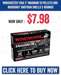 Defensive shotgun loads the standard defensive shotgun load is buckshot. Botach Tactical Winchester 12ga 3 Magnum 10 Pellets 000 Buckshot Shotgun Shells 5 Rounds 7 98 Shop Now Milled