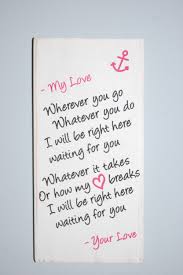 Items Similar To Love Note To Your Sailor Lyrics By Richard Marx On Etsy Love Notes Love Military Love