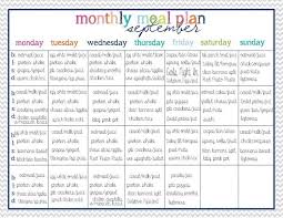 Pin By Colette Guinchard On Clean Eating Meal Prep Clean Eating Menu Meal Planning Template Monthly Meal Planning
