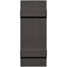 Vinyl board and batten shutters are built to replicate the simple contour of practical farmhouse panels. Four Board Joined Shutter J4 Mid America