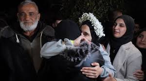 The release of prisoners sparked scenes of joy in the West Bank - images Israel wanted to avoid