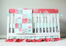 Coral and teal floral baby crib bedding konten speichern auf unserer website hinzugefügt. Teal And Gray Crib Bedding Cheap Online