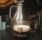 iKegger Edelstahl Growler isoliert schwarz – „The Growler“ 2L