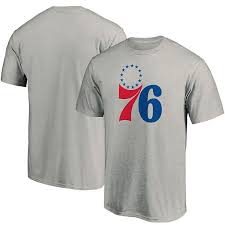Choose from several designs in philadelphia 76ers tees and shirts from fansedge.com. Men S Fanatics Branded Heathered Gray Philadelphia 76ers Primary Team Logo T Shirt