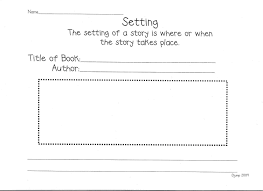 Reading Response Worksheet Focus On Setting Reading Response Worksheets Teaching Inspiration Kindergarten Writing