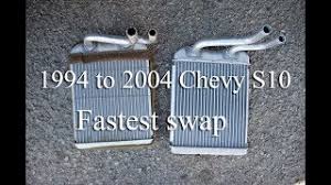 Fast Heater Core Fix On Chevy S10 Youtube