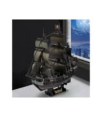A lengendary pirate ghost ship that doomed to sail and never be able to get into harbour. Cubicfun 3d Puzzle Large Queen Anne S Revenge Sailboat L522h With Led Lights Model Building Kits Buildingtoystore Com