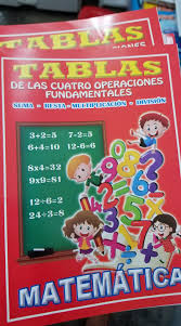 TABLA DE LAS CUATRO OPERACIONES BASICAS GRANDE - Imagen 1