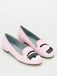 The latest tweets from chiara ferragni (@chiaraferragni). Chiara Ferragni Flirting Glittered Flat Shoes Flat Shoes Cf1601pinkwhite