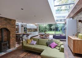 Semi Detached London Terrace House Gets A Bright Modern Extension Terrace House Modern Cabin Modern Extension