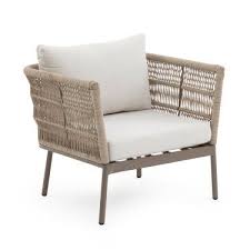 Belham Living Wicklow Rope Weave Outdoor Deep Seating Chair Hayneedle Deep Seating Chair Deep Seating Sectional Sofa