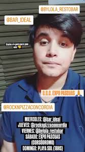 Para los que nos preguntaron donde nos vemos este finde XXXL, AGENDÁ 🫡,  MIERCOLES: @bar_ideal , JUEVES: @rocknpizzaconcordia , VIERNES  @bylola_restobar , SÁBADO: Expo Pascuas 22hs (@concordiaeventos ...