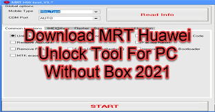 We strongly recommend you to take a complete full backup of … Download Mrt Huawei Unlock Tool For Pc Without Box 2021