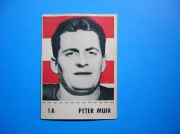 1956 SHREDDED WHEAT CFL FOOTBALL CARD #1A PETER MUIR VG/EX SHARP!! '56