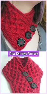 A free cable cowl knitting pattern knitted with camel hair yarn. Knit Celtic Cable Neckwarmer Free Knitting Pattern