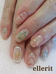 短い爪にもシンプルな夏ネイル Nailsalon Ellerit