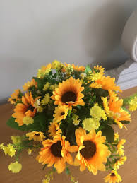 First of all, they obviously last longer. Artificial Flowers Cemetery Grave Pot With Sunflowers Ebay