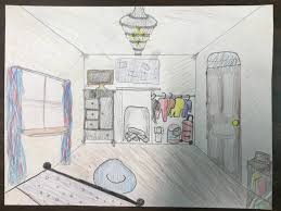 Throughout this project, i learned all the rules one point perspective art has and how to applied them. Elements Of The Art Room 5th Grade 1 Point Perspective Rooms