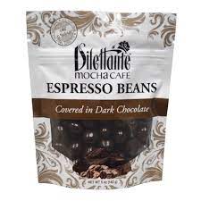 But if you really think about that, one coffee bean, in general, contains 8mg of caffeine. Dark Chocolate Espresso Beans Dilettante Chocolates