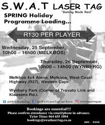 Details For The Upcoming Fun Days So If You Are Home In Cape Town This Spring Break And Looking For Something To With Images Laser Tag Kids Entertainment Holiday Program