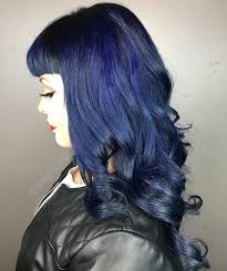 There are plenty of combinations of blue colors from lighter royal blue to navy or midnight. Dark Blue Hair Color Ideas Popsugar Beauty