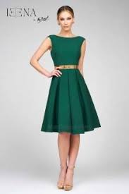 Emerald Knee Length Dress Knee Length Cocktail Dress Mac Duggal Dresses Interview Dress