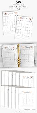 2019 Monthly Planner Calendar Free Printable Planner Insert Get Ready For 2019 With T Planner Calendar Printables Planner Calendar Calendar Monthly Planner
