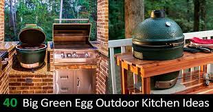 It chooses a minimal cooking appliance that can do many tasks. 40 Big Green Egg Outdoor Kitchen Ideas Built In And Island Designs