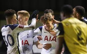 Wsl cup women's community shield premier reserve league conference league cup. Alfie Devine Tottenham S Youngest Ever Player Among Scorers As Marine S Fa Cup Adventure Ends