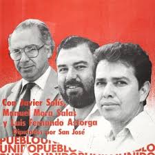 Asegurarse; con Javier Solís, Manuel Mora Salas, y Luis Fernando Astorga;  Diputados por San José — Calisphere