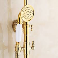 Other important features to consider. Vintage Polished Brass Shower Faucet Fixtures For Bathroom
