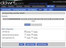 What Is Upnp How Do I Set It Up In Dd Wrt Wireless Service Setup Home Network