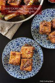 Tahu Goreng Bumbu Bali Balinese Sauce Fried Tofu Recipe Fried Tofu Balinese Recipe Bali Food