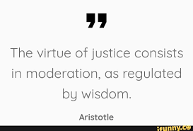 The Virtue Of Justice Consists In Moderation Os Regulated Bg Wisdom Aristotle Ifunny Moderation Wisdom Memes