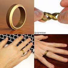 Bronze Gold To Dark Brown Silicone Wedding Rings 4 Pack Silicone Wedding Rings Rubber Rings Wedding Silicone Engagement Rings