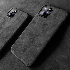 Alcantara Iphone Case Iphone 11 Pro Max Case Personalized Genuine Leather Phone Case Iphone Card Case Iphone Case Brands Leather Iphone Case Wallet
