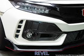 Evasive Motorsports Performance Parts For The Driven Revel Gt Dry Carbon Front Fog Light Covers Left Right Honda Civic Type R Fk8 2017