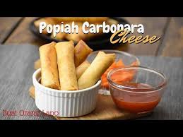 Resepi Popiah Carbonara Cheese Cheezy Carbonara Spring Roll Youtube Carbonara Cheese Carbonara Recipes