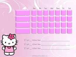 Hello Kitty Behavior Chart