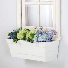 Consider revamping your window boxes. Brickton White Flower Boxes Buy A Window Box Online Hooks Lattice