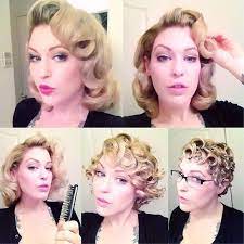 Vintage Pin Curls Whoaaa Beautiful Rockabilly Hair Vintage Hairstyles Retro Hairstyles