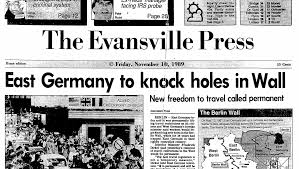 When the berlin wall opened on november 9, 1989, it paved the way for german unification a year. The Berlin Wall Fell 10 316 Days Ago Read The C P From 1961 And 1989
