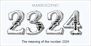 Number 2324 Meaning Meant To Be Numbers Human Personality