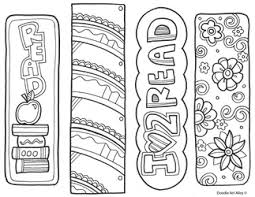 Printable bookmarks to make reading fun. Bookmarks To Color Classroom Doodles