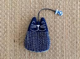 Chat Chaton Couvre Cle Porte Cle Cle Cas Poche Cle Etsy Pocket Key Holder Hand Dyed Indigo Key Covers