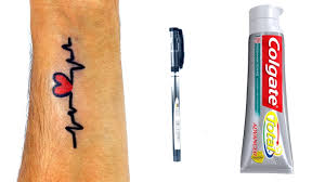 Tattoo set fake tattoos eyeliner tattoo forest tattoo sleeve sharpie tattoos diy fake tattoo diy tattoo temp tattoo whale tattoos. How To Make A Tattoo At Home With A Pen And Colgate Toothpaste Revolucao Etc