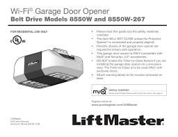 Liftmaster® garage door opener model 8500 owner's manual. Liftmaster 8550 Installation Manual Click Here Manualzz